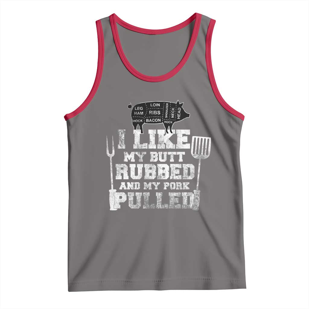 Funny BBQ Tank Top Hilarious Grill Chef Grilling Gift Pork Rub Smoking Meat Smoker TS10 Deep Heather Red Print Your Wear