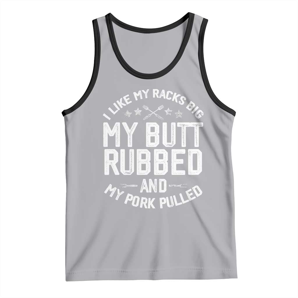 Funny BBQ Tank Top Pork Rub Smoking Meat Smoker Hilarious Grill Chef Grilling Gift TS10 Athletic Heather Black Print Your Wear