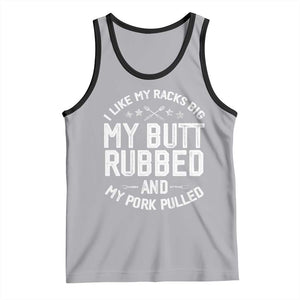 Funny BBQ Tank Top Pork Rub Smoking Meat Smoker Hilarious Grill Chef Grilling Gift TS10 Athletic Heather Black Print Your Wear