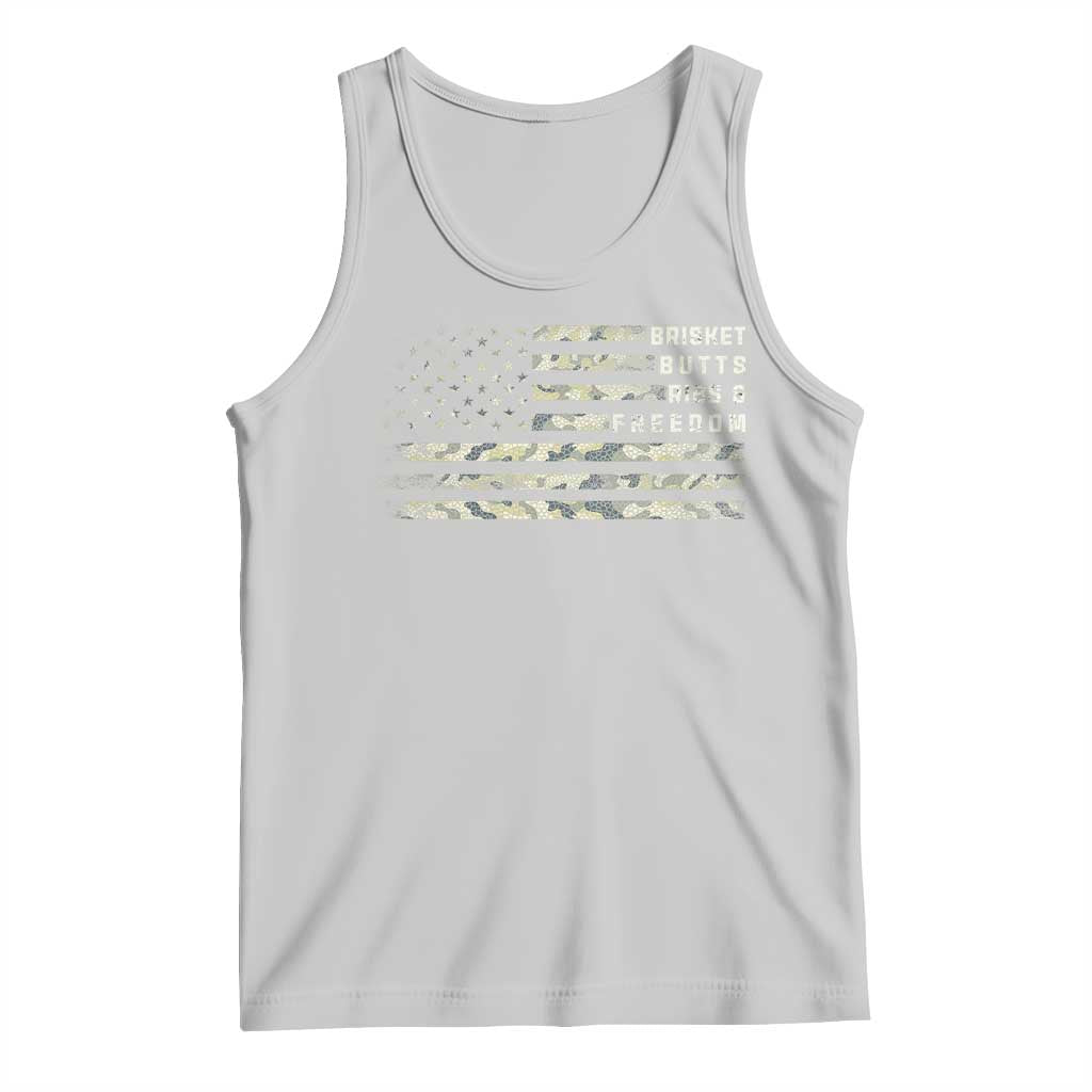 BBQ Tank Top Grilling Gifts For Grill Dad Meat Smoker Grill Camo Flag TS10 Ash Print Your Wear