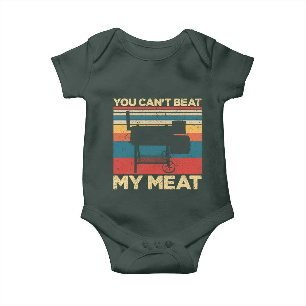 Funny BBQ Baby Onesie You Can't Beat My Meat Dad Grill Gift TS10 Print Your Wear
