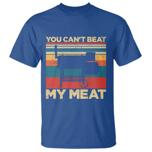 Funny BBQ T Shirt You Can't Beat My Meat Dad Grill Gift TS10 Royal Blue Print Your Wear
