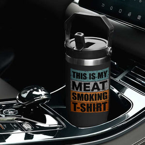 Retro BBQ Smoker This is My Meat Smoking Flip Straw Tumbler TS10 Print Your Wear