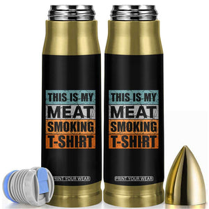 Retro BBQ Smoker This is My Meat Smoking Bullet Tumbler TS10 Black Print Your Wear