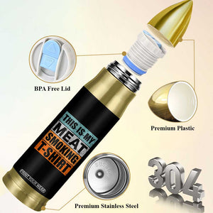 Retro BBQ Smoker This is My Meat Smoking Bullet Tumbler TS10 Print Your Wear