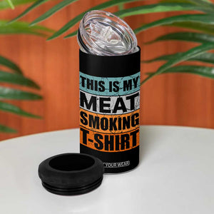 Retro BBQ Smoker This is My Meat Smoking 4 in 1 Can Cooler Tumbler TS10 Print Your Wear