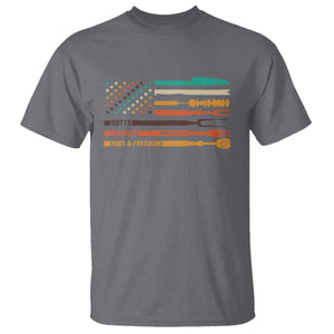 BBQ T Shirt With American Flag Brisket Butts Ribs and Freedom Grilling Gifts TS10 Charcoal Print Your Wear