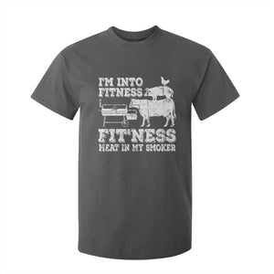 Funny BBQ T Shirt For Kid Meat Smoking Barbeque Griller Grilling Gifts TS10 Dark Heather Print Your Wear