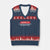 Funny Saying V-Neck Knit Sweater Vest Admit It Life Would Be Boring Without Me TS10 Navy Red Print Your Wear