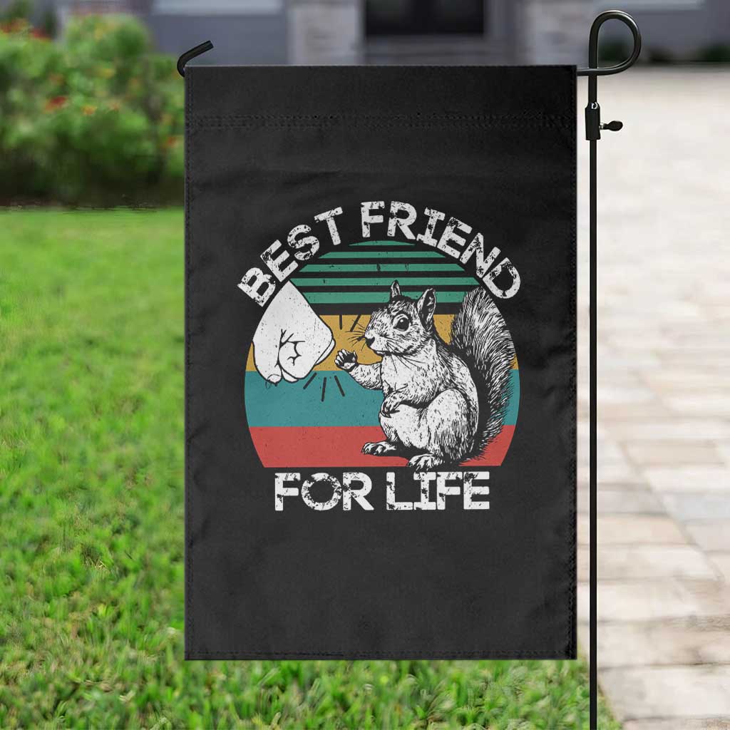 Squirrel Lover Garden Flag Funny Vintage Squirrel Gift Best Friend For Life TS10 Print Your Wear