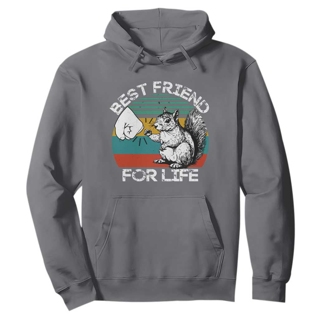 Squirrel Lover Hoodie Funny Vintage Squirrel Gift Best Friend For Life TS10 Charcoal Print Your Wear