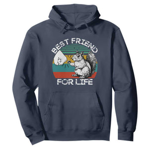Squirrel Lover Hoodie Funny Vintage Squirrel Gift Best Friend For Life TS10 Navy Print Your Wear