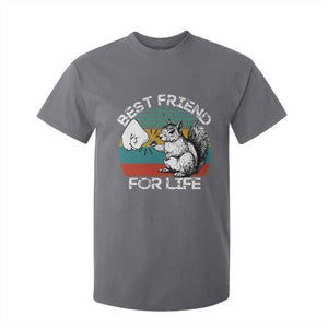 Squirrel Lover T Shirt For Kid Funny Vintage Squirrel Gift Best Friend For Life TS10 Charcoal Print Your Wear