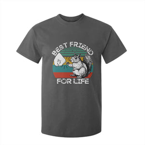 Squirrel Lover T Shirt For Kid Funny Vintage Squirrel Gift Best Friend For Life TS10 Dark Heather Print Your Wear