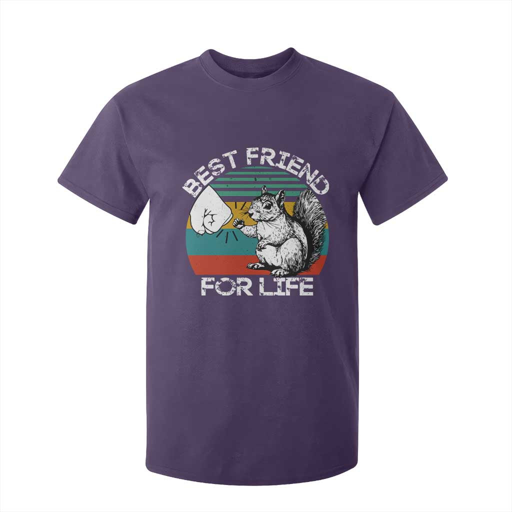 Squirrel Lover T Shirt For Kid Funny Vintage Squirrel Gift Best Friend For Life TS10 Purple Print Your Wear