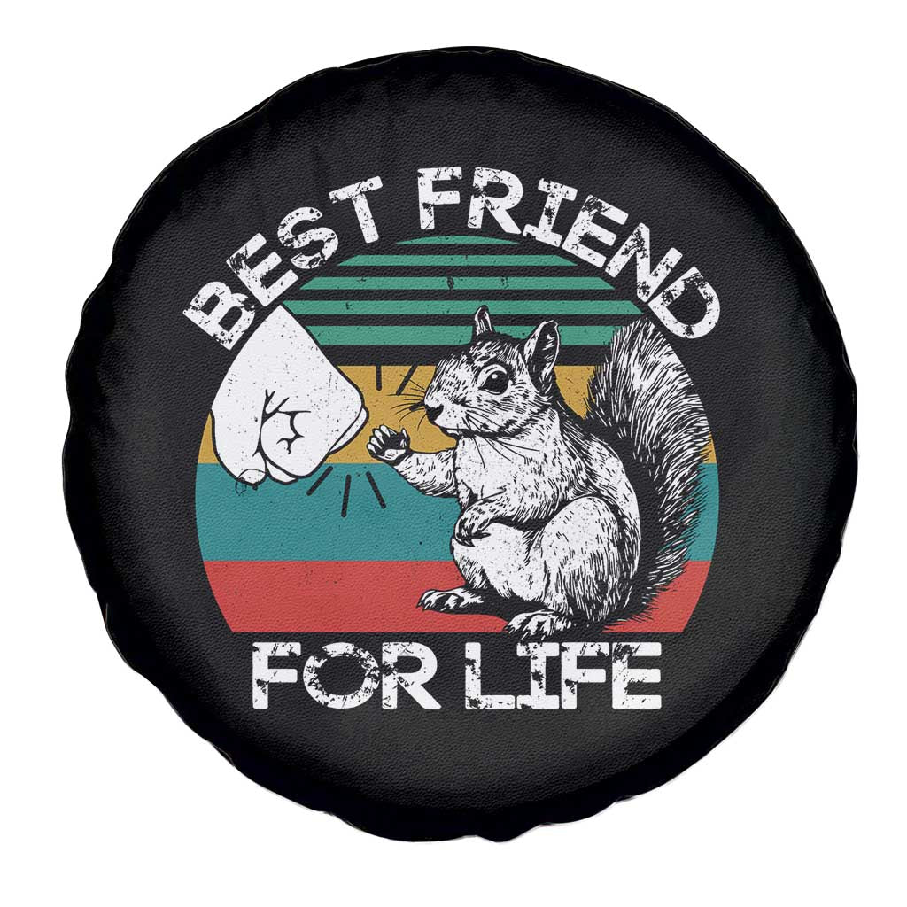 Squirrel Lover Spare Tire Cover Funny Vintage Squirrel Gift Best Friend For Life TS10 Print Your Wear