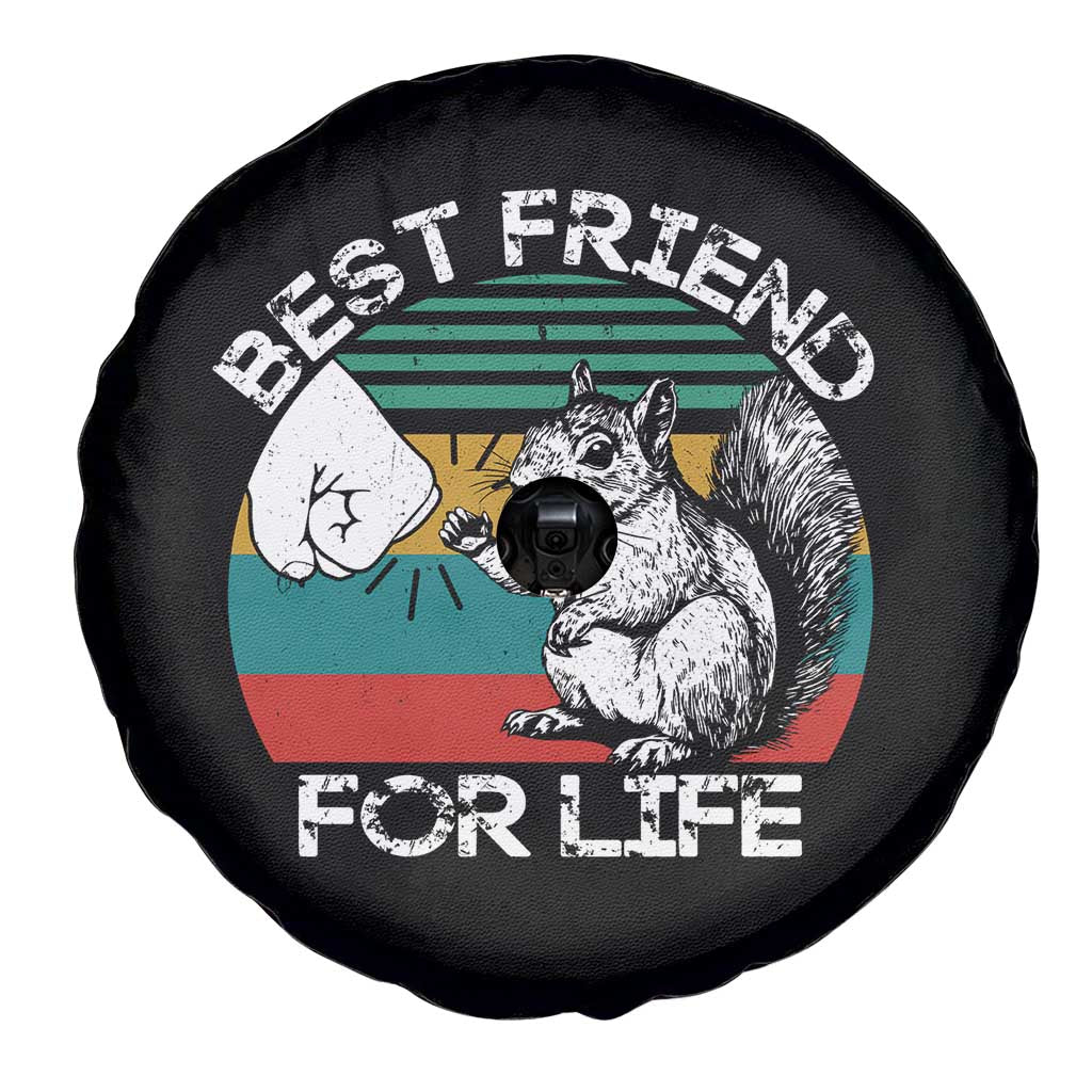 Squirrel Lover Spare Tire Cover Funny Vintage Squirrel Gift Best Friend For Life TS10 Print Your Wear