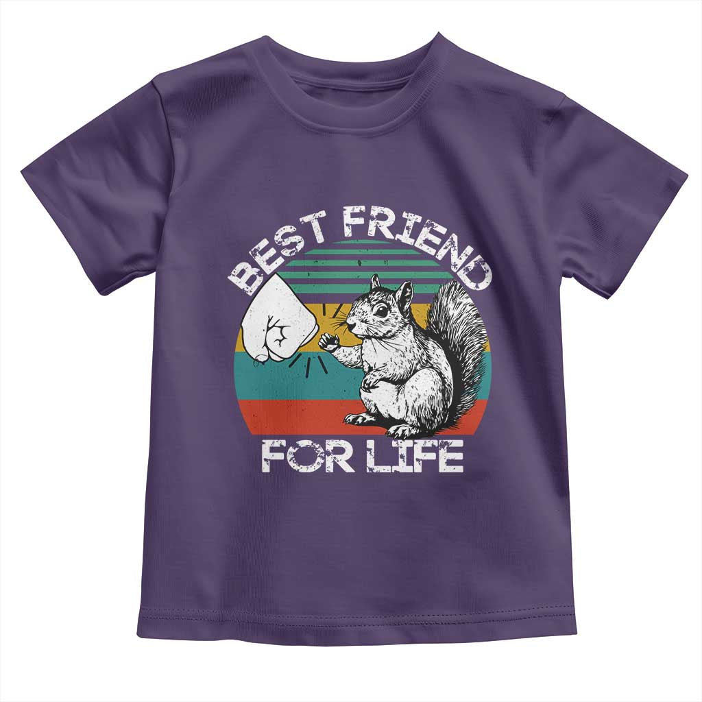 Squirrel Lover Toddler T Shirt Funny Vintage Squirrel Gift Best Friend For Life TS10 Purple Print Your Wear