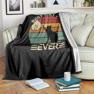 Best Cat Dad Ever Throw Blanket Funny Cat Lover Gift Fathers Day TS10 Print Your Wear