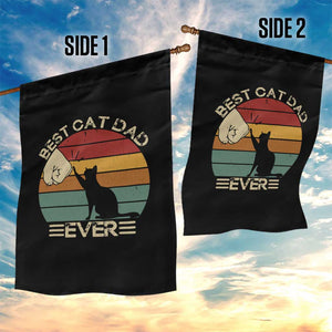 Best Cat Dad Ever Garden Flag Funny Cat Lover Gift Fathers Day TS10 Print Your Wear