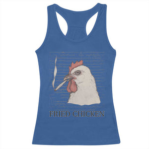 Fried Chicken 420 Racerback Tank Top Funny Weed Stoner Cannabis TS10 Royal Blue Print Your Wear