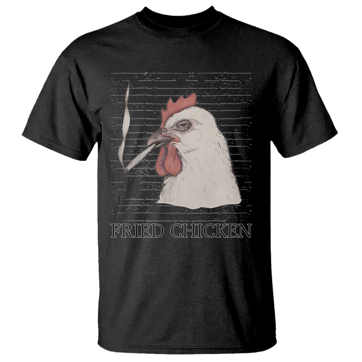 Fried Chicken 420 T Shirt Funny Weed Stoner Cannabis TS10 Black Print Your Wear
