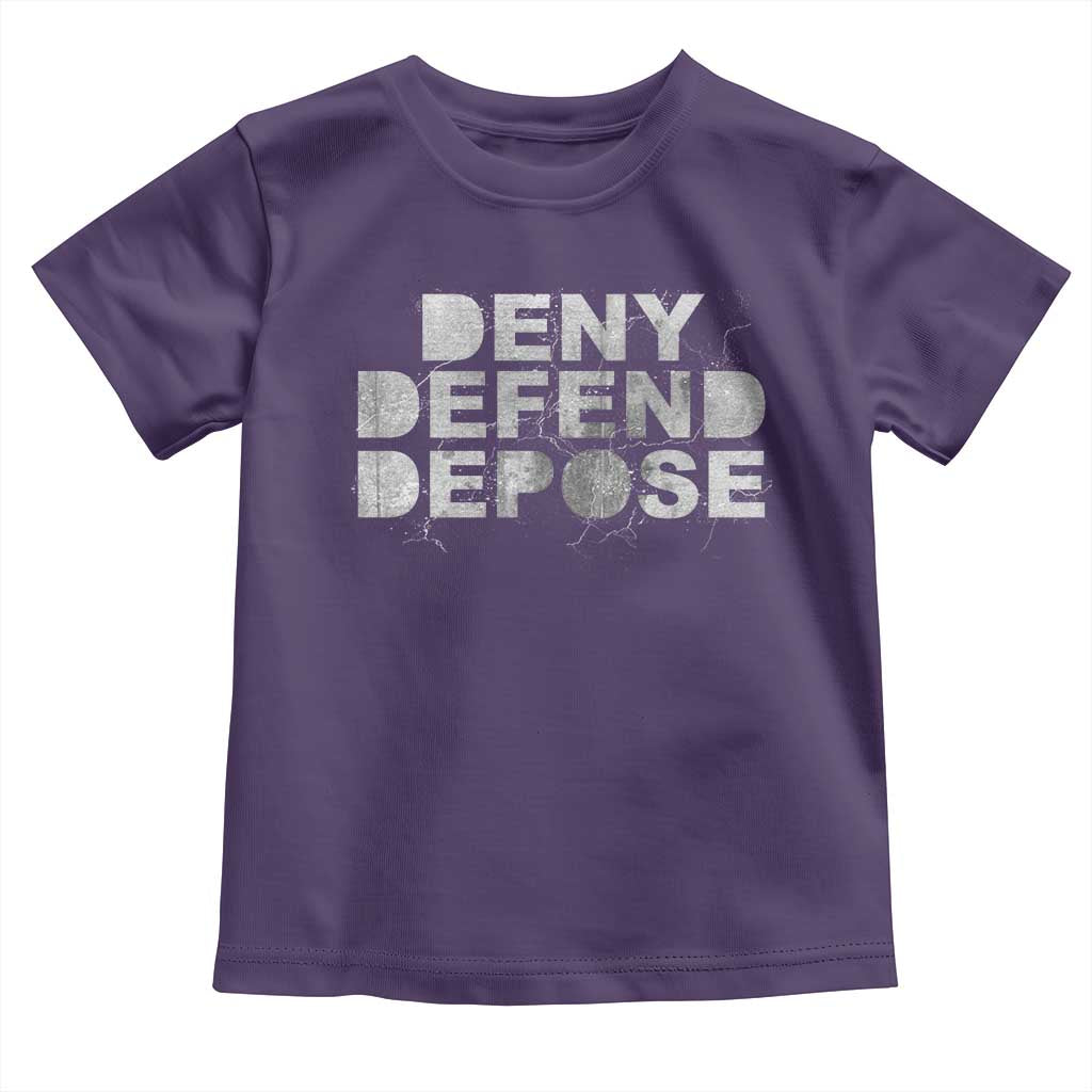 Deny Defend Depose Toddler T Shirt Unisex Classic TS10 Purple Print Your Wear