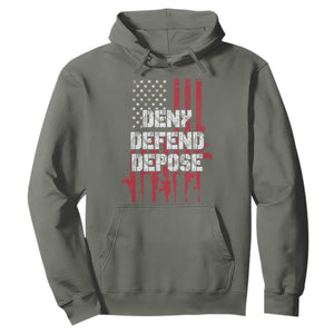 Deny Defend Depose Hoodie Guns American Flag TS10 Military Green Print Your Wear