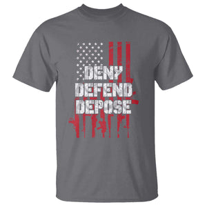 Deny Defend Depose T Shirt Guns American Flag TS10 Charcoal Print Your Wear