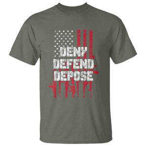 Deny Defend Depose T Shirt Guns American Flag TS10 Military Green Print Your Wear
