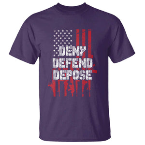 Deny Defend Depose T Shirt Guns American Flag TS10 Purple Print Your Wear