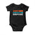 Deny Defend Depose Baby Onesie Vintage Retro TS10 Black Print Your Wear