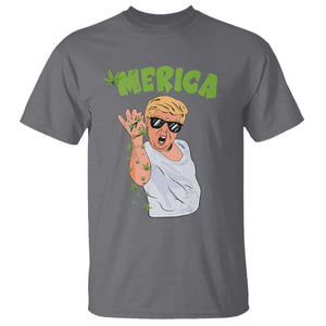 Trump Bae Smoking Weed Cannabis T Shirt Merica Funny Marijuana Bud Stoner 420 Gift TS10 Charcoal Print Your Wear
