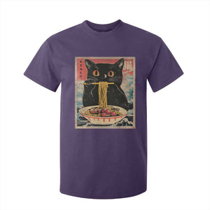 Japanese Ramen T Shirt For Kid Funny Graphic Tees Foodies Kawaii Cat Anime Gifts TS10 Purple Print Your Wear