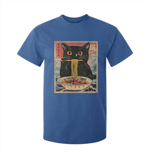 Japanese Ramen T Shirt For Kid Funny Graphic Tees Foodies Kawaii Cat Anime Gifts TS10 Royal Blue Print Your Wear