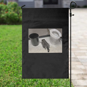 Funny Drunk Raccoon Garden Flag Vintage Liquor Store Trash Panda Memes TS10 Print Your Wear