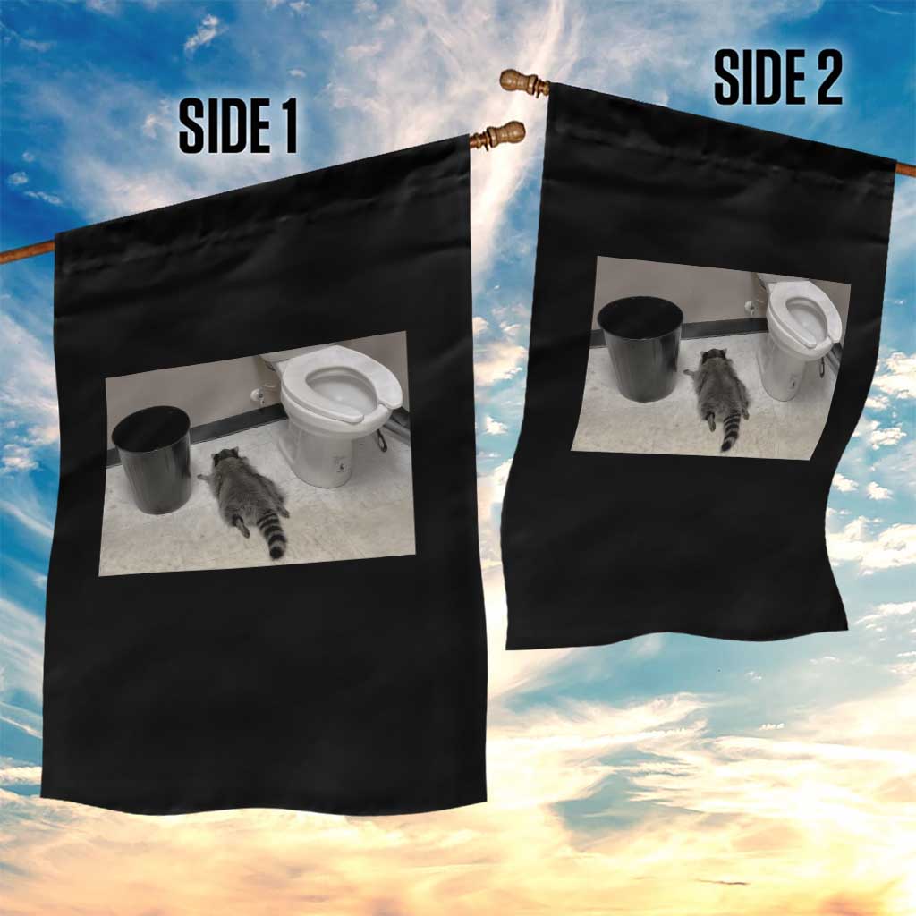Funny Drunk Raccoon Garden Flag Vintage Liquor Store Trash Panda Memes TS10 Print Your Wear