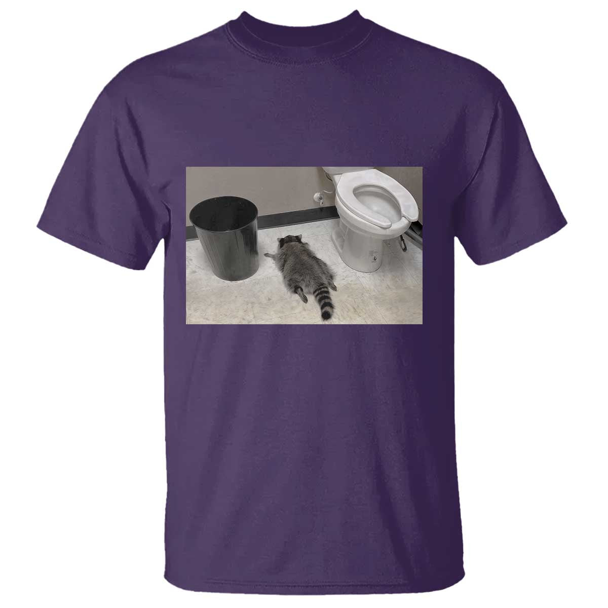 Funny Drunk Raccoon T Shirt Vintage Liquor Store Trash Panda Memes TS10 Purple Print Your Wear