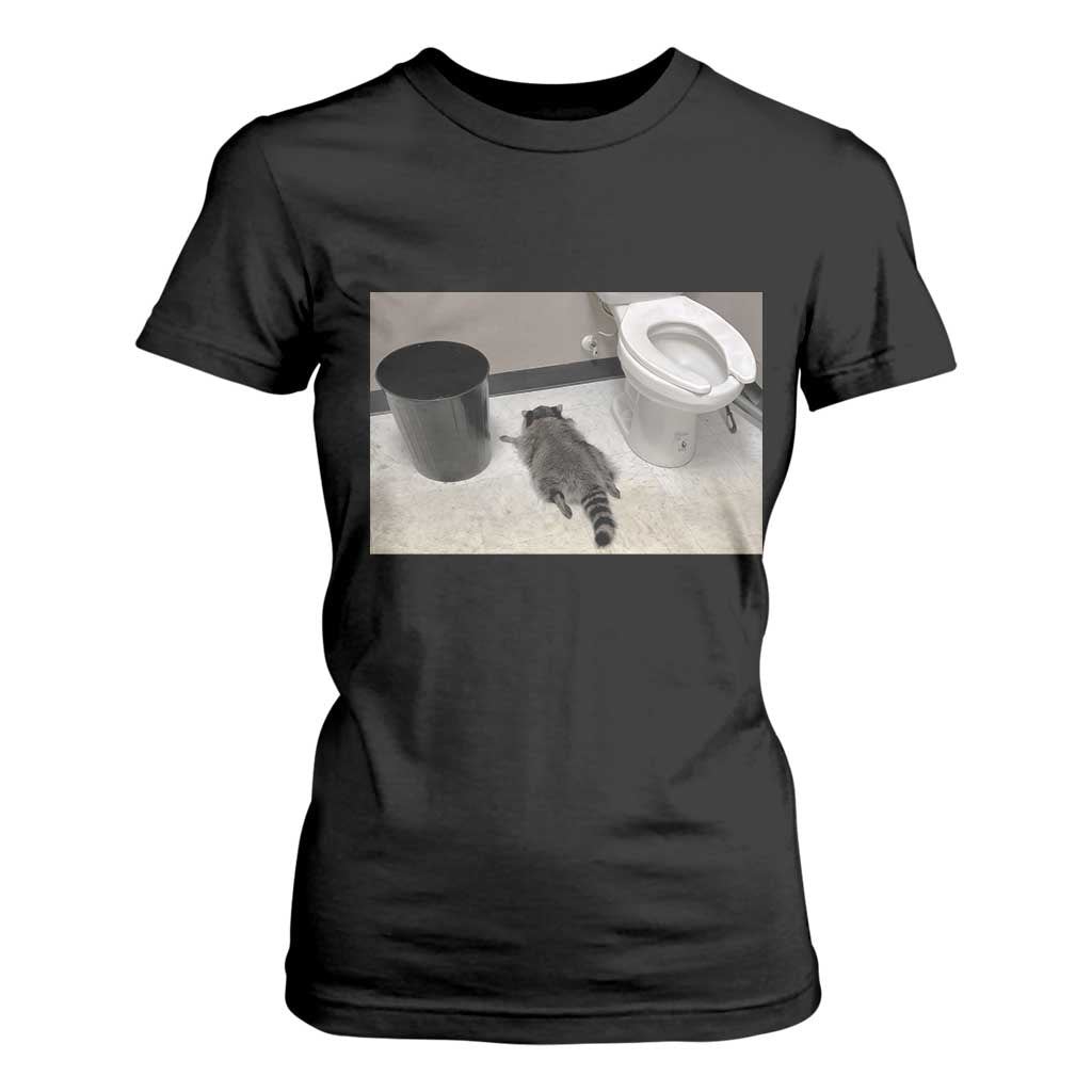 Funny Drunk Raccoon T Shirt For Women Vintage Liquor Store Trash Panda Memes TS10 Black Print Your Wear