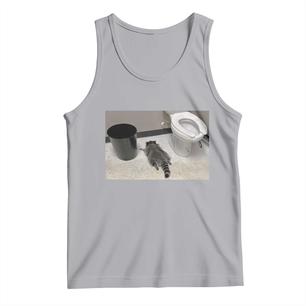 Funny Drunk Raccoon Tank Top Vintage Liquor Store Trash Panda Memes TS10 Athletic Heather Print Your Wear