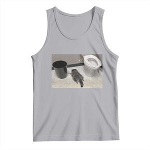 Funny Drunk Raccoon Tank Top Vintage Liquor Store Trash Panda Memes TS10 Athletic Heather Print Your Wear