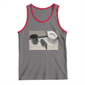 Funny Drunk Raccoon Tank Top Vintage Liquor Store Trash Panda Memes TS10 Deep Heather Red Print Your Wear