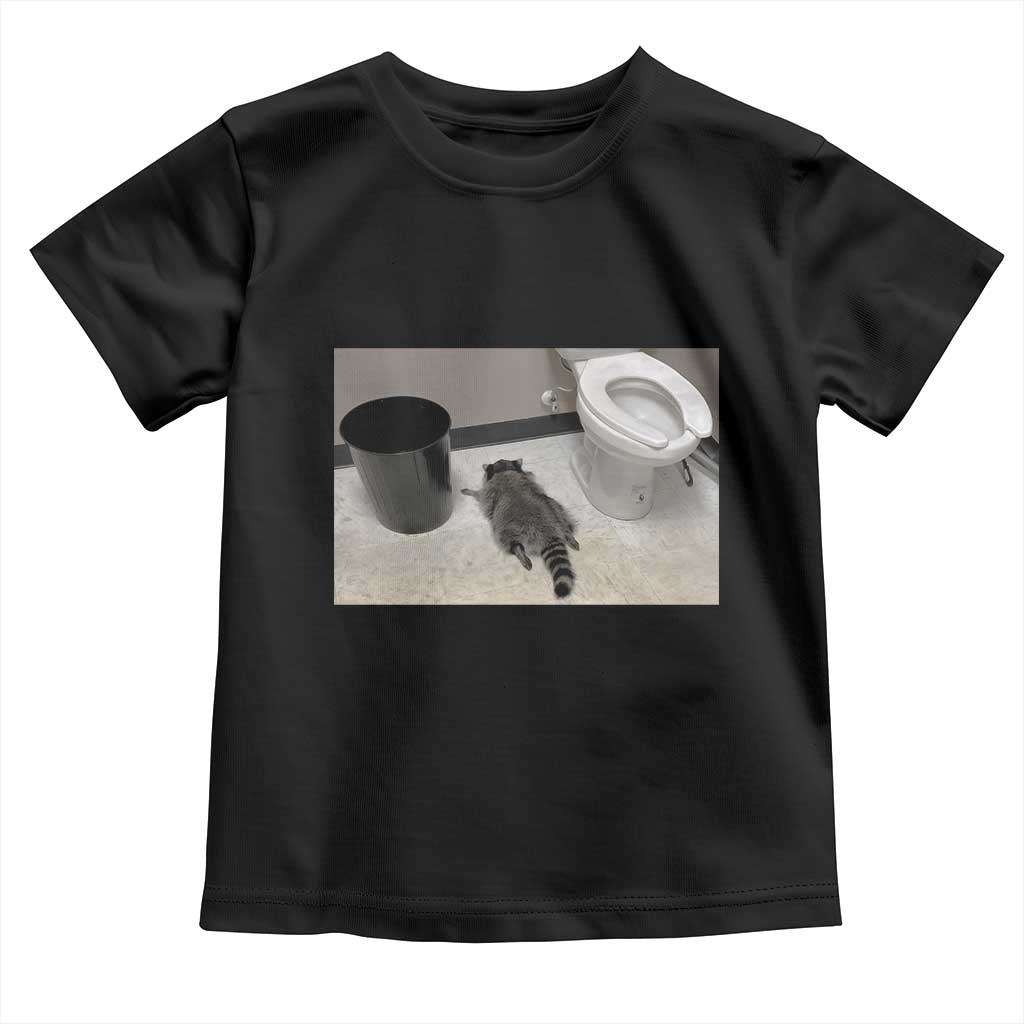 Funny Drunk Raccoon Toddler T Shirt Vintage Liquor Store Trash Panda Memes TS10 Black Print Your Wear