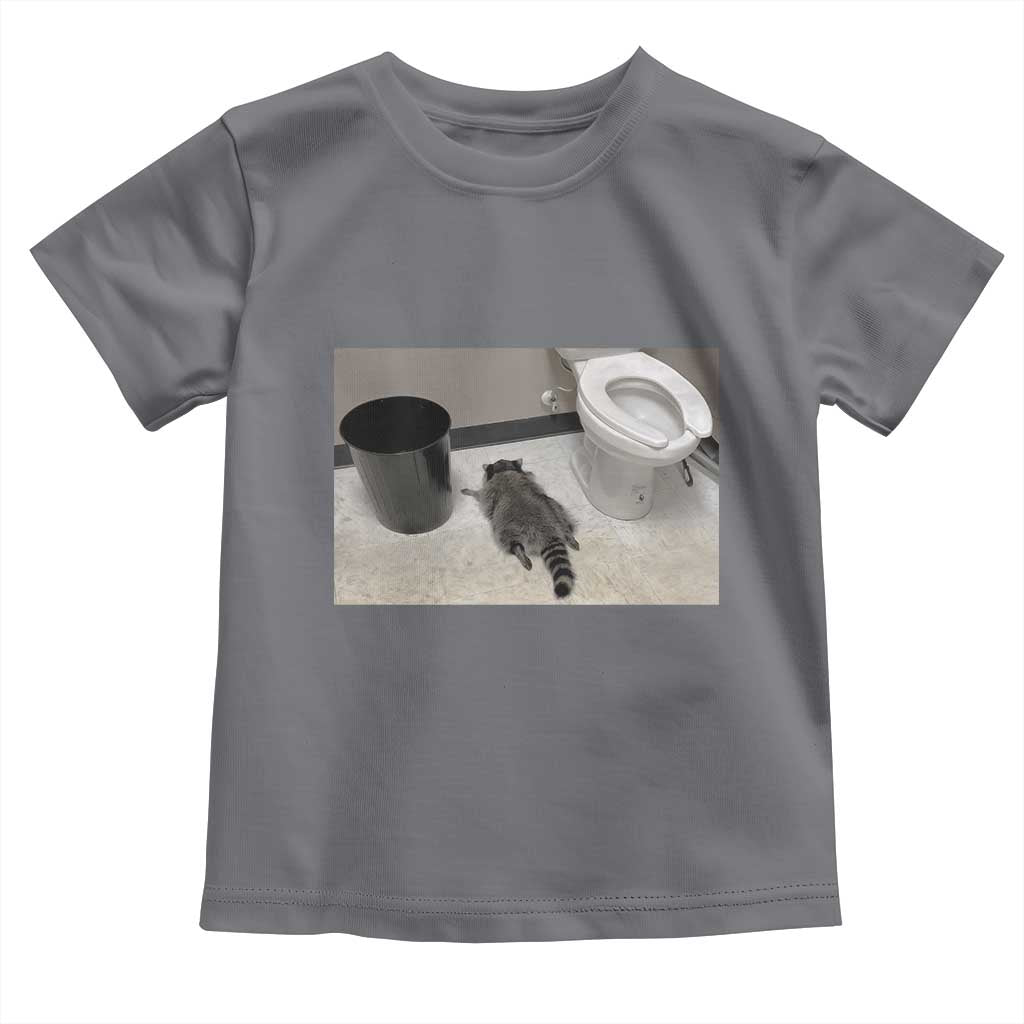 Funny Drunk Raccoon Toddler T Shirt Vintage Liquor Store Trash Panda Memes TS10 Charcoal Print Your Wear