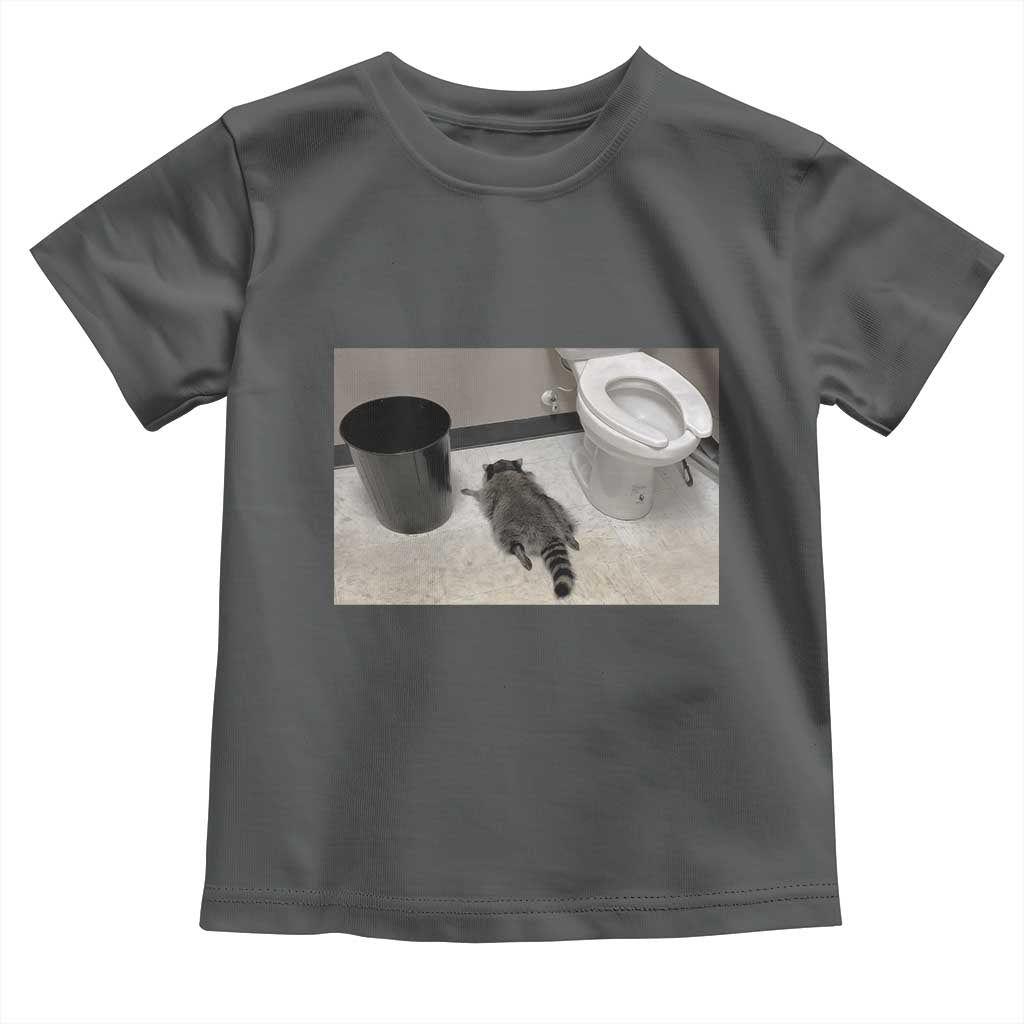 Funny Drunk Raccoon Toddler T Shirt Vintage Liquor Store Trash Panda Memes TS10 Dark Heather Print Your Wear