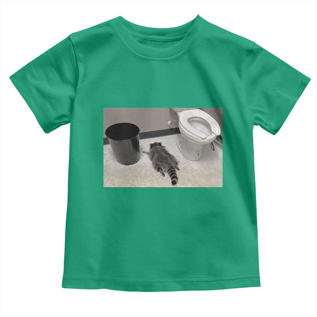 Funny Drunk Raccoon Toddler T Shirt Vintage Liquor Store Trash Panda Memes TS10 Irish Green Print Your Wear
