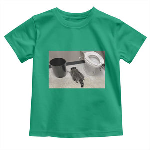 Funny Drunk Raccoon Toddler T Shirt Vintage Liquor Store Trash Panda Memes TS10 Irish Green Print Your Wear