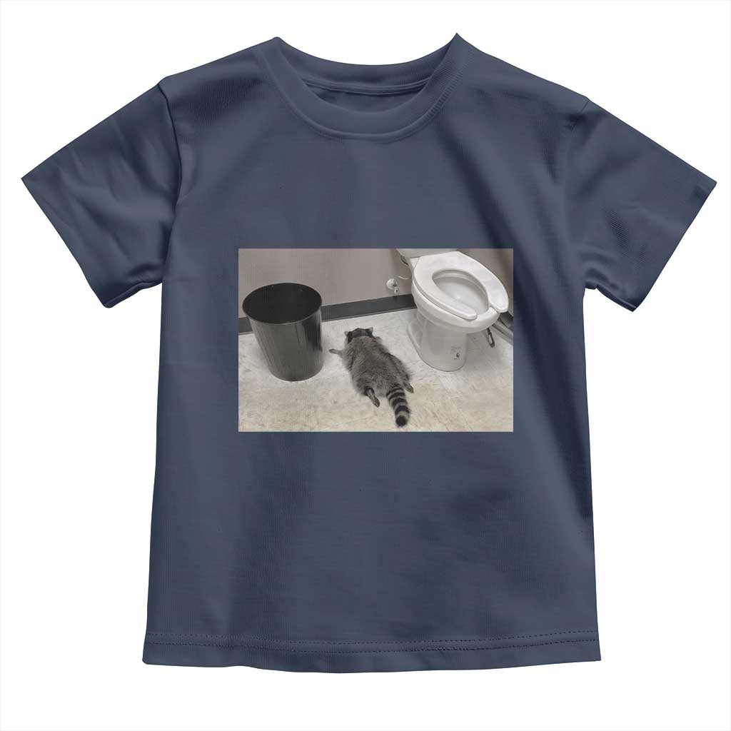 Funny Drunk Raccoon Toddler T Shirt Vintage Liquor Store Trash Panda Memes TS10 Navy Print Your Wear