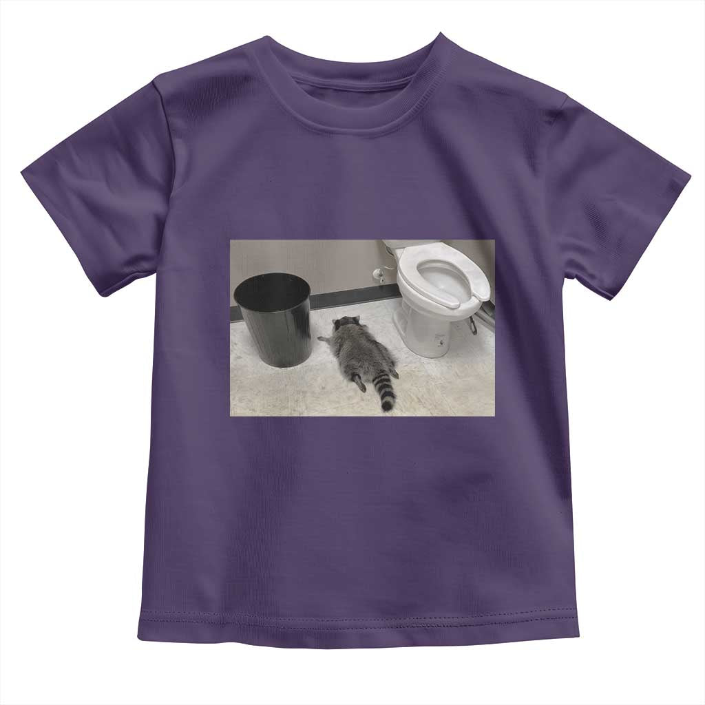 Funny Drunk Raccoon Toddler T Shirt Vintage Liquor Store Trash Panda Memes TS10 Purple Print Your Wear