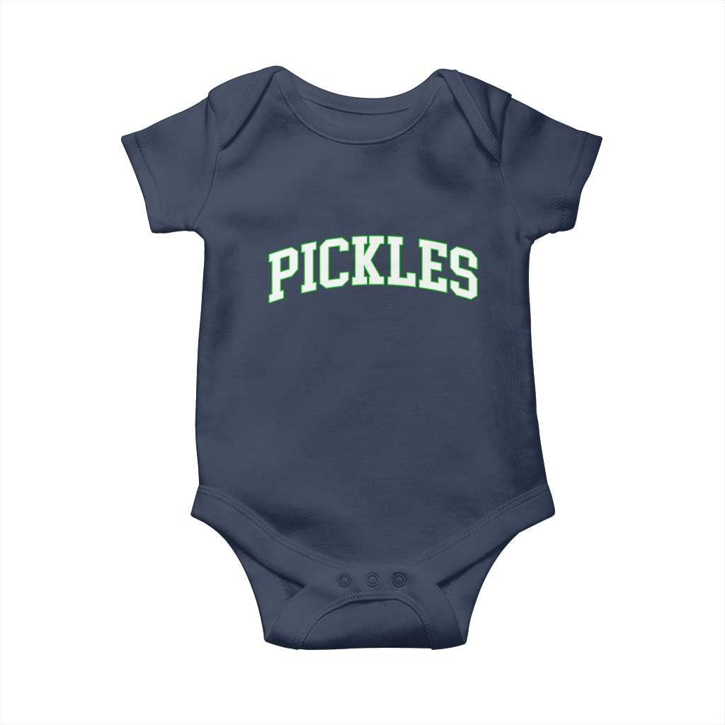 Vintage Pickle Baby Onesie Canning Season Pickle Lover Vintage Sports Style 80s 90s Gifts TS10 Navy Print Your Wear